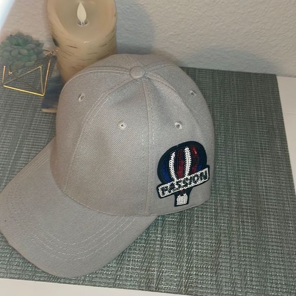 🎈Gray Hot Air Balloon “Passion” Baseball Cap 🎈 - Picture 3 of 13